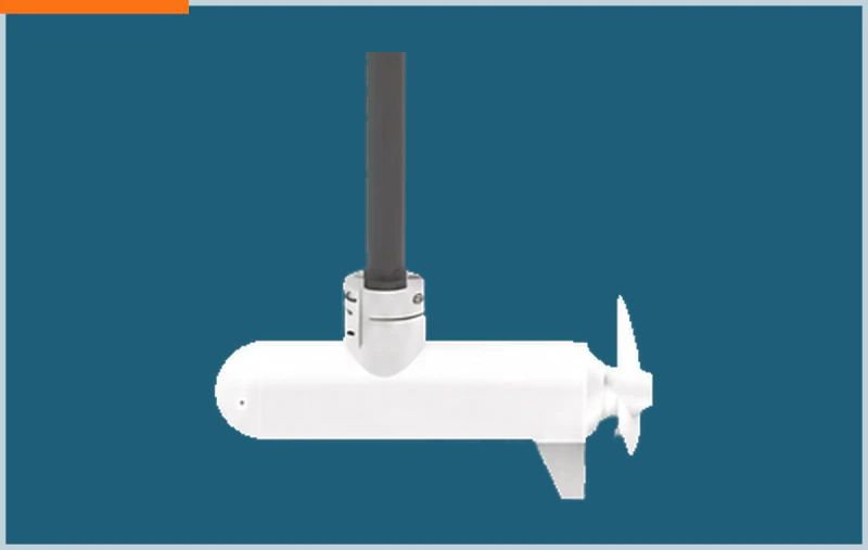 Close-up of the underwater thrust unit
